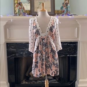 NWOT Free People deep v-neck dress/top